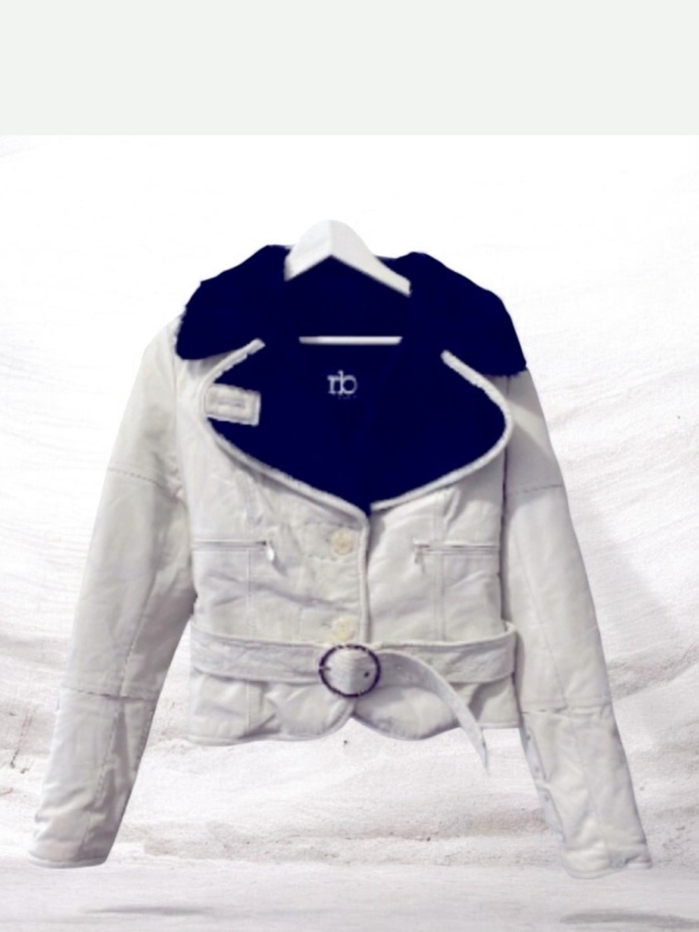 Rocco Barocco Italian Made Vintage Leather Motto Jacket Size S